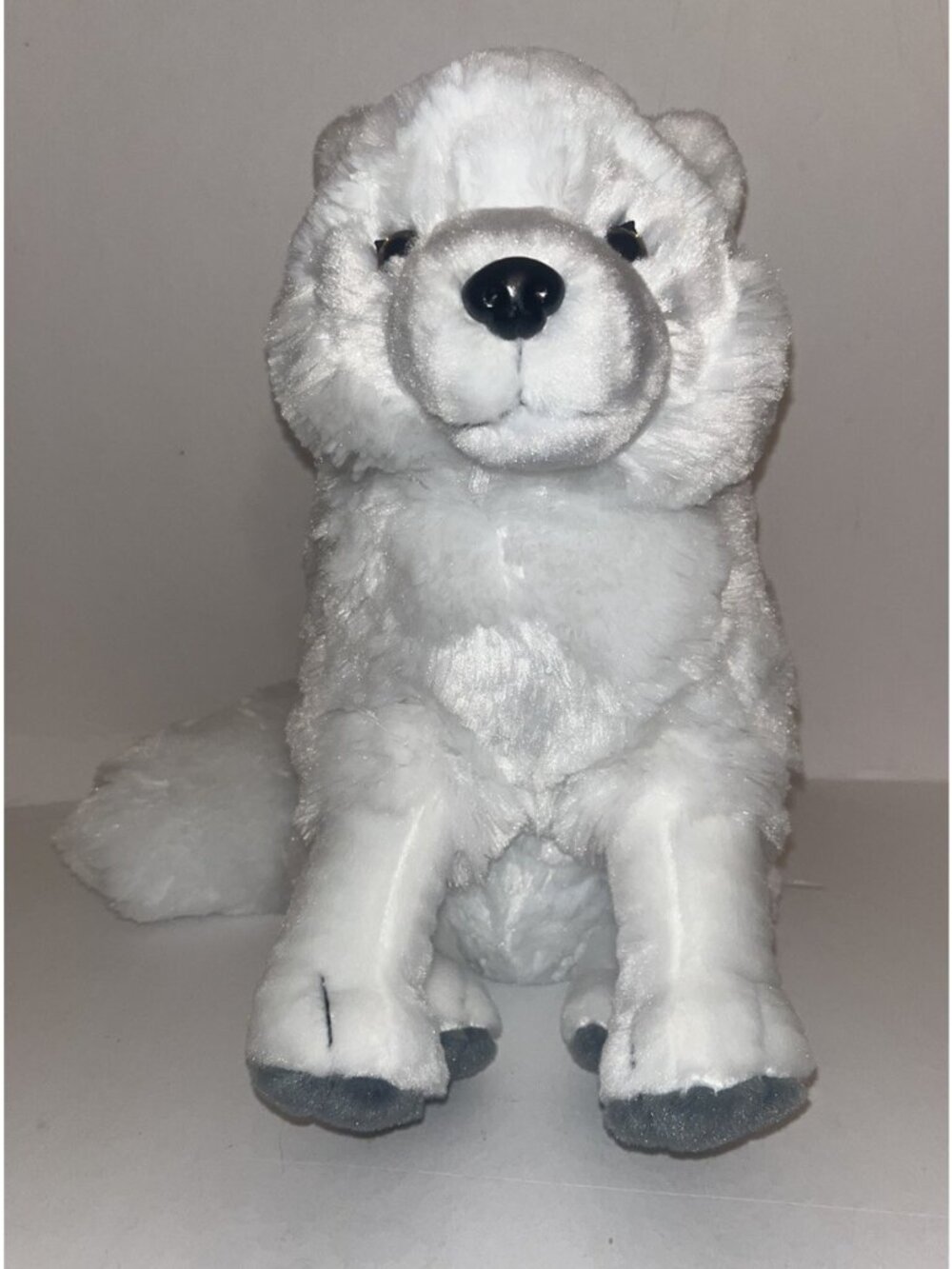 Wild Republic Arctic Fox Approx 12" Plush White Stuffed Animal Realistic Wolf - Picture 2 of 11